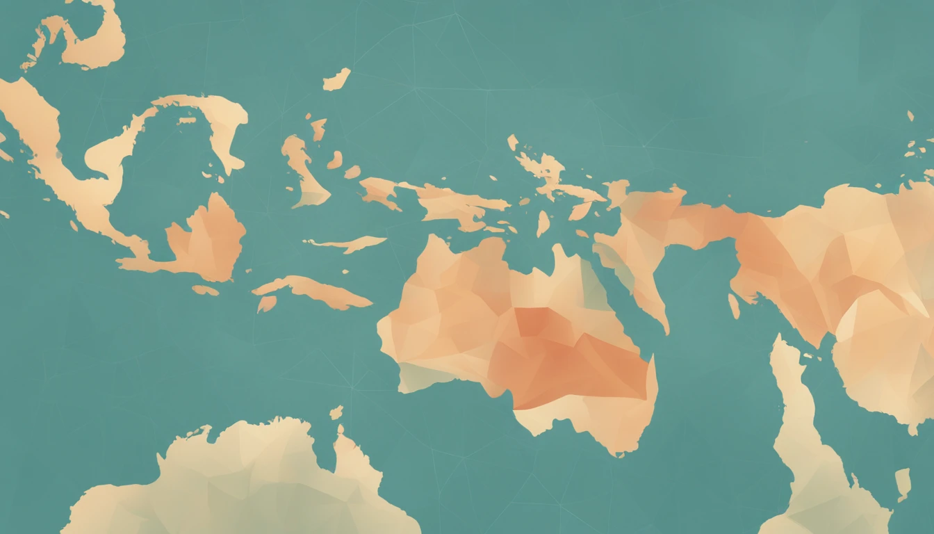 Oceania: seas, gulfs, and straits