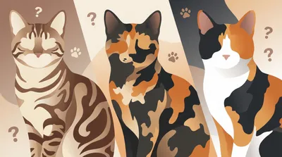 Cat coat patterns: tabby, tortie, and calico