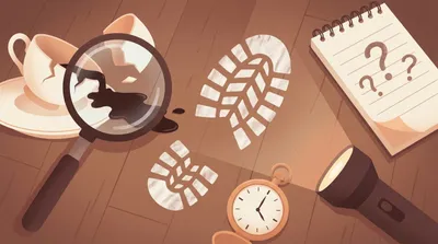 Crime scene clues: what happened first?