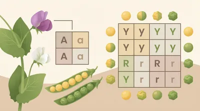 Mendelian inheritance: monohybrid and dihybrid crosses