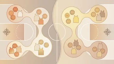 NBA teams by conference and division