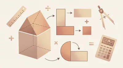 Area and volume of composite shapes