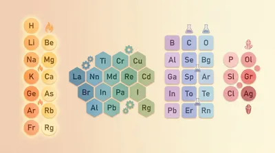 Element families: groups and properties
