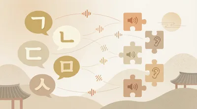 Hangul consonants: sound and name matching